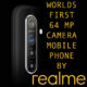 64 megapixel camera phone by Realme launch in India, will show the technology on August 8.
