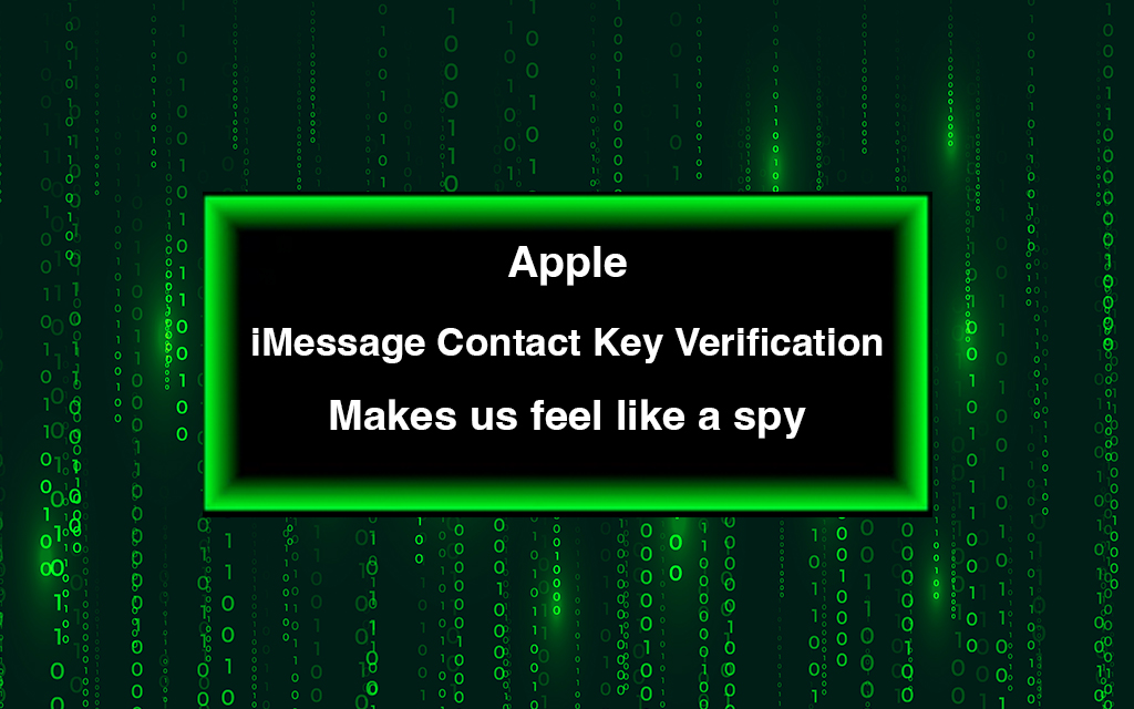 iMessage Contact Key Verification